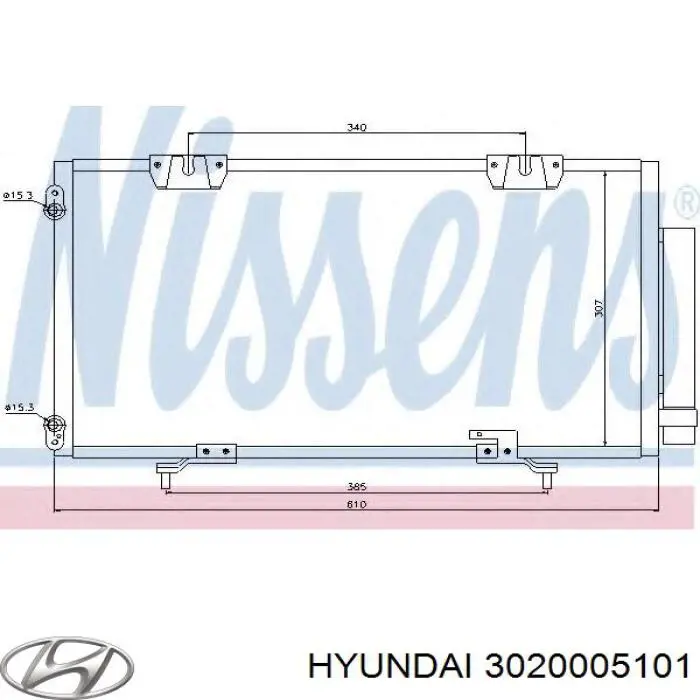 3020005101 Hyundai/Kia plato de presión del embrague