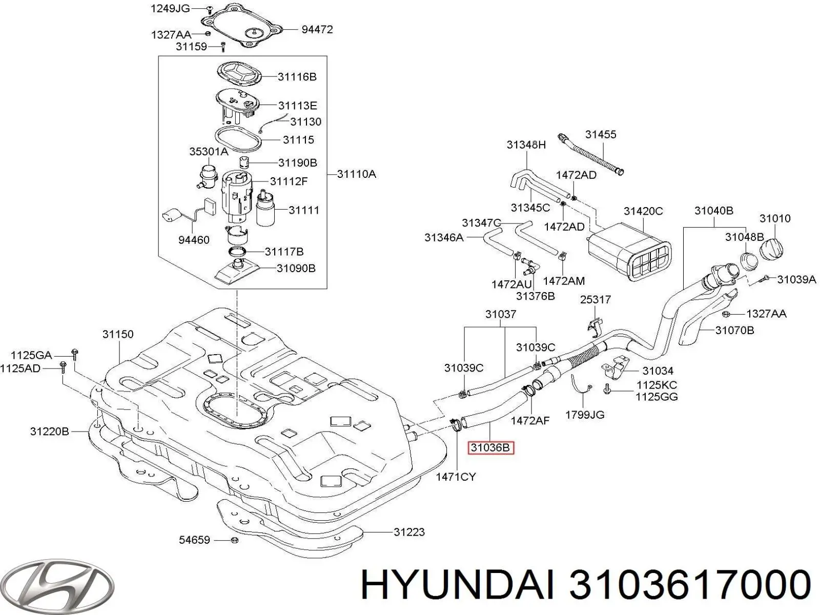 3103617000 Hyundai/Kia