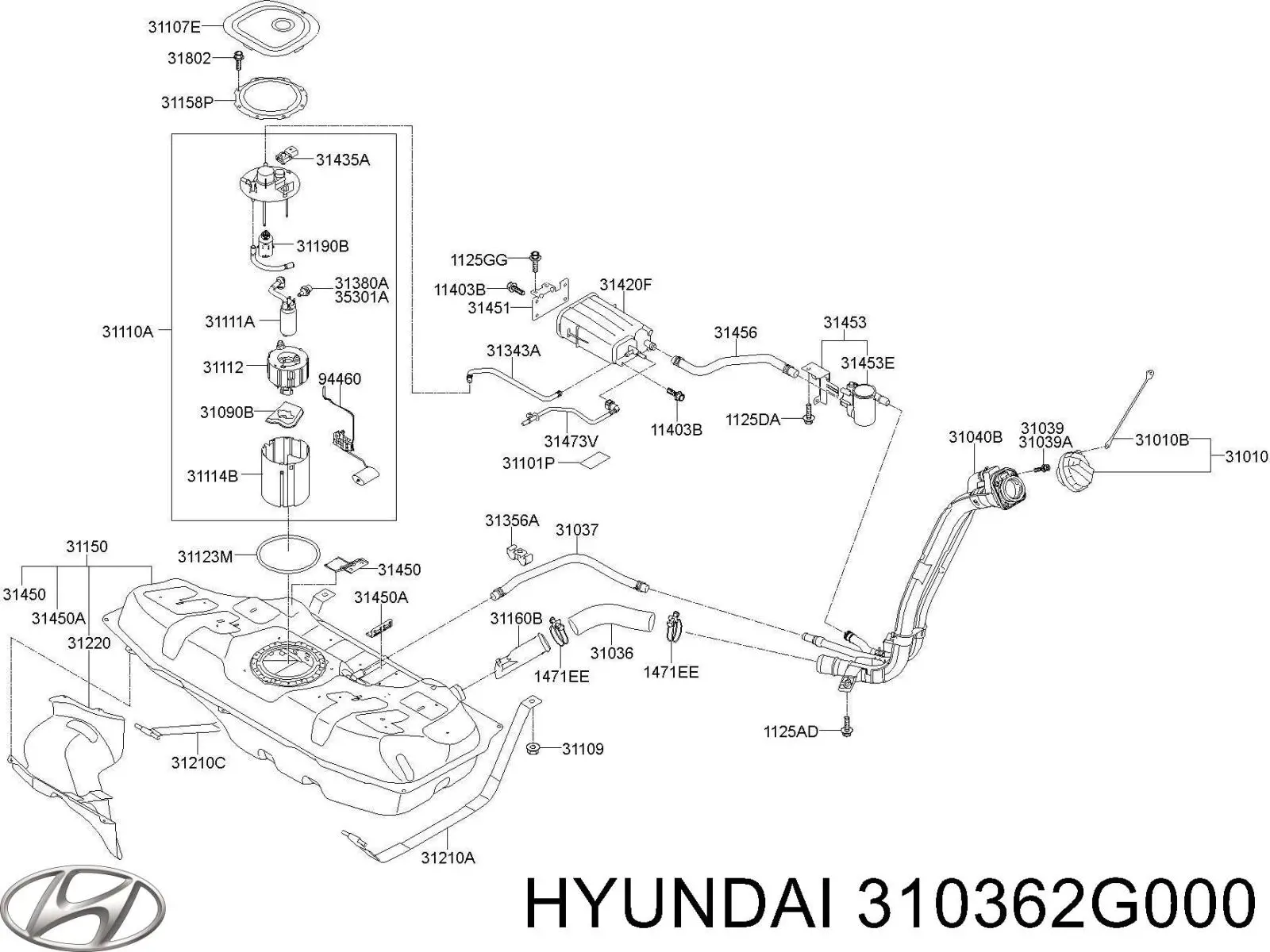  Hyundai/Kia 310362G000 precio, desde  