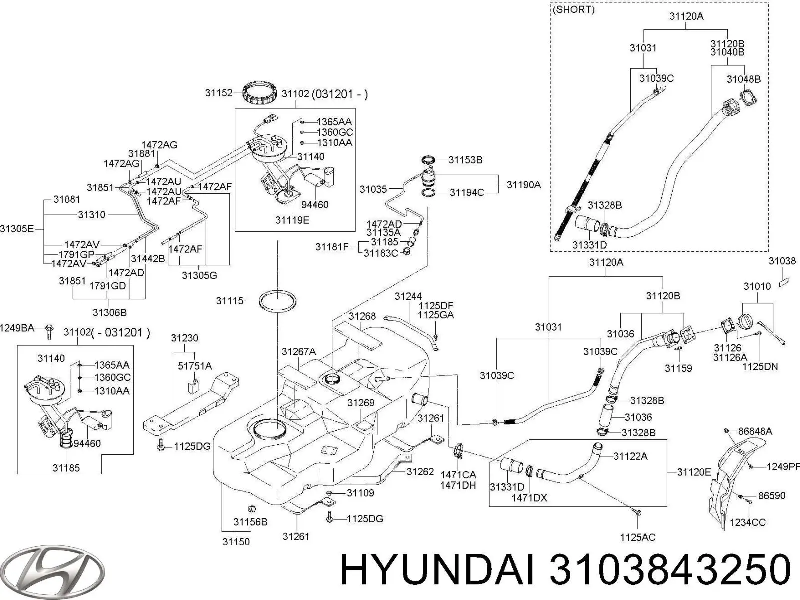  Hyundai/Kia 3103843250 precio, desde  EUR