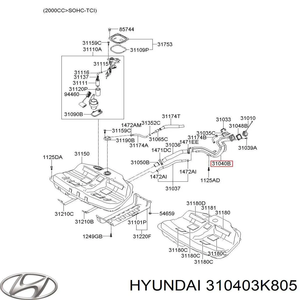 310403K805 Hyundai/Kia