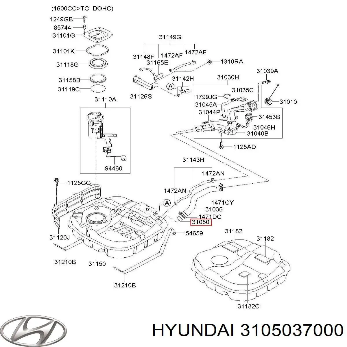 3105037000 Hyundai/Kia