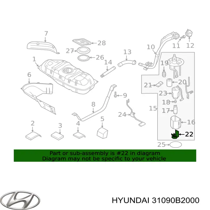 31090B2000 Hyundai/Kia