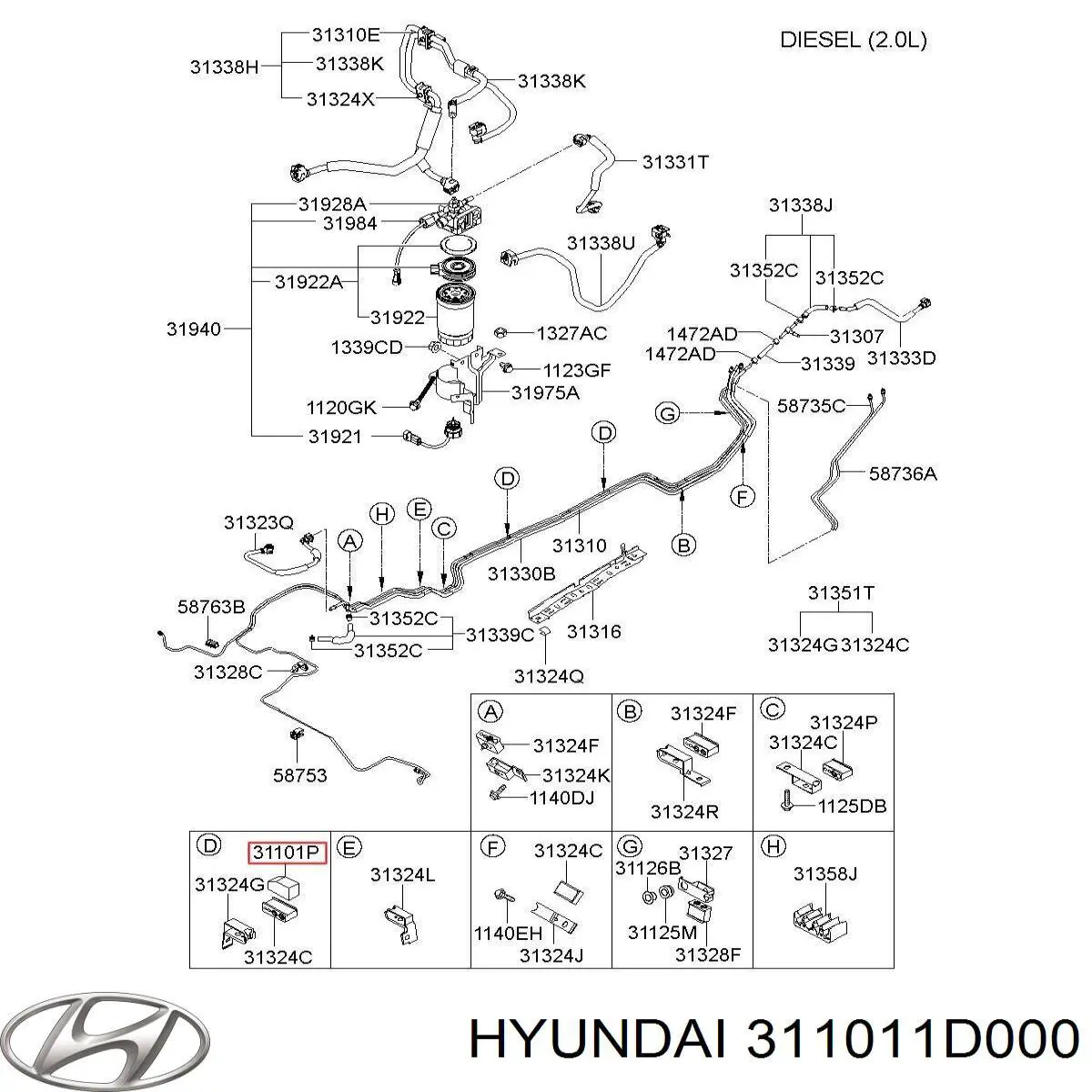 311011D000 Hyundai/Kia