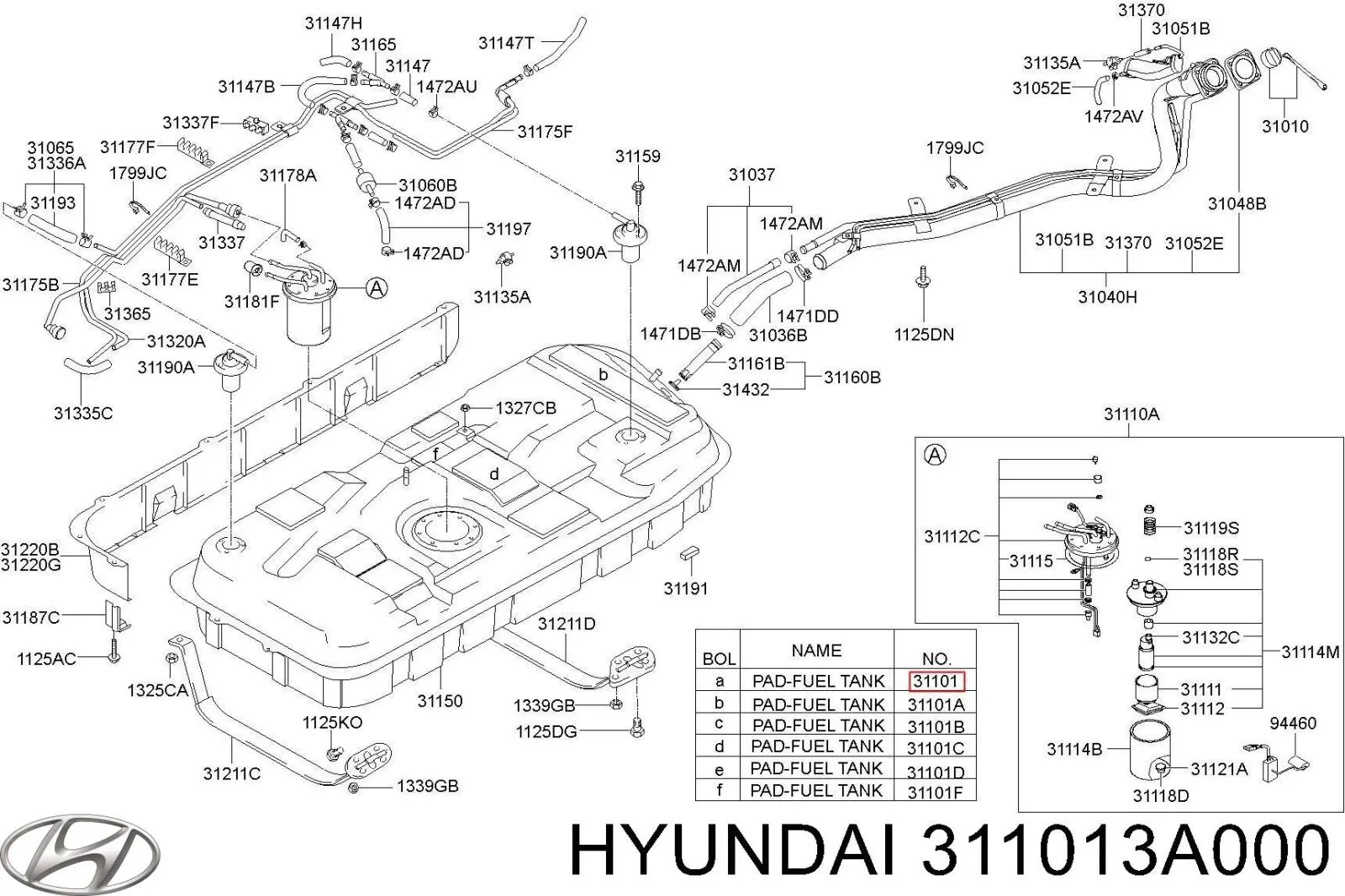  Hyundai/Kia 311013A000 precio, desde  