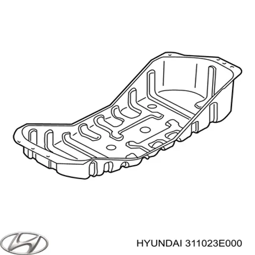 311023E000 Hyundai/Kia revestimiento de los bajos, depósito de combustible