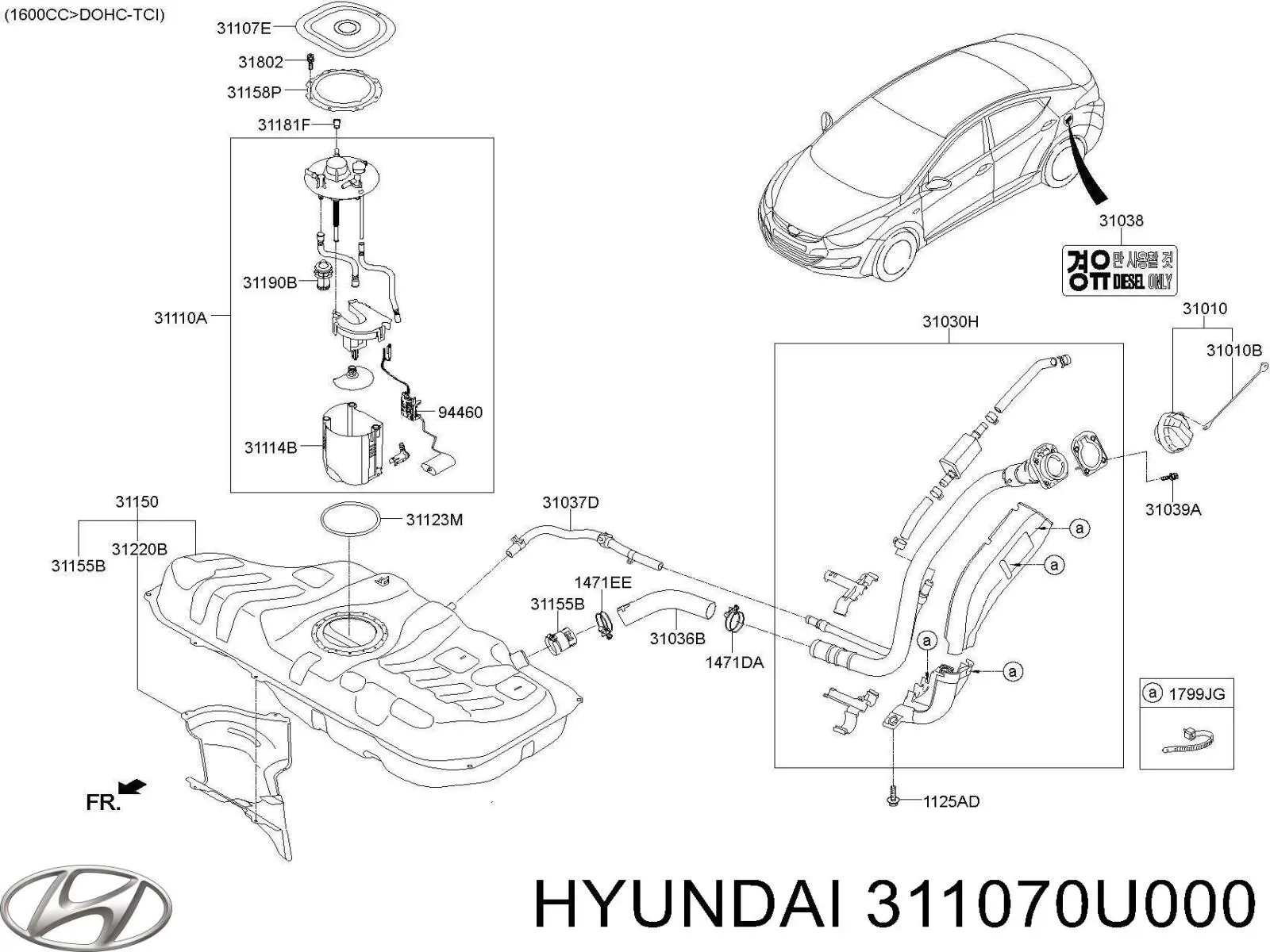 311070U000 Hyundai/Kia