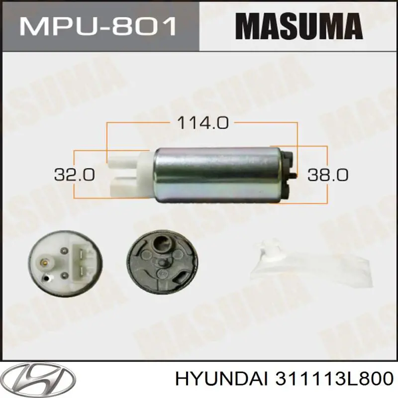 311113L800 Hyundai/Kia elemento de turbina de bomba de combustible
