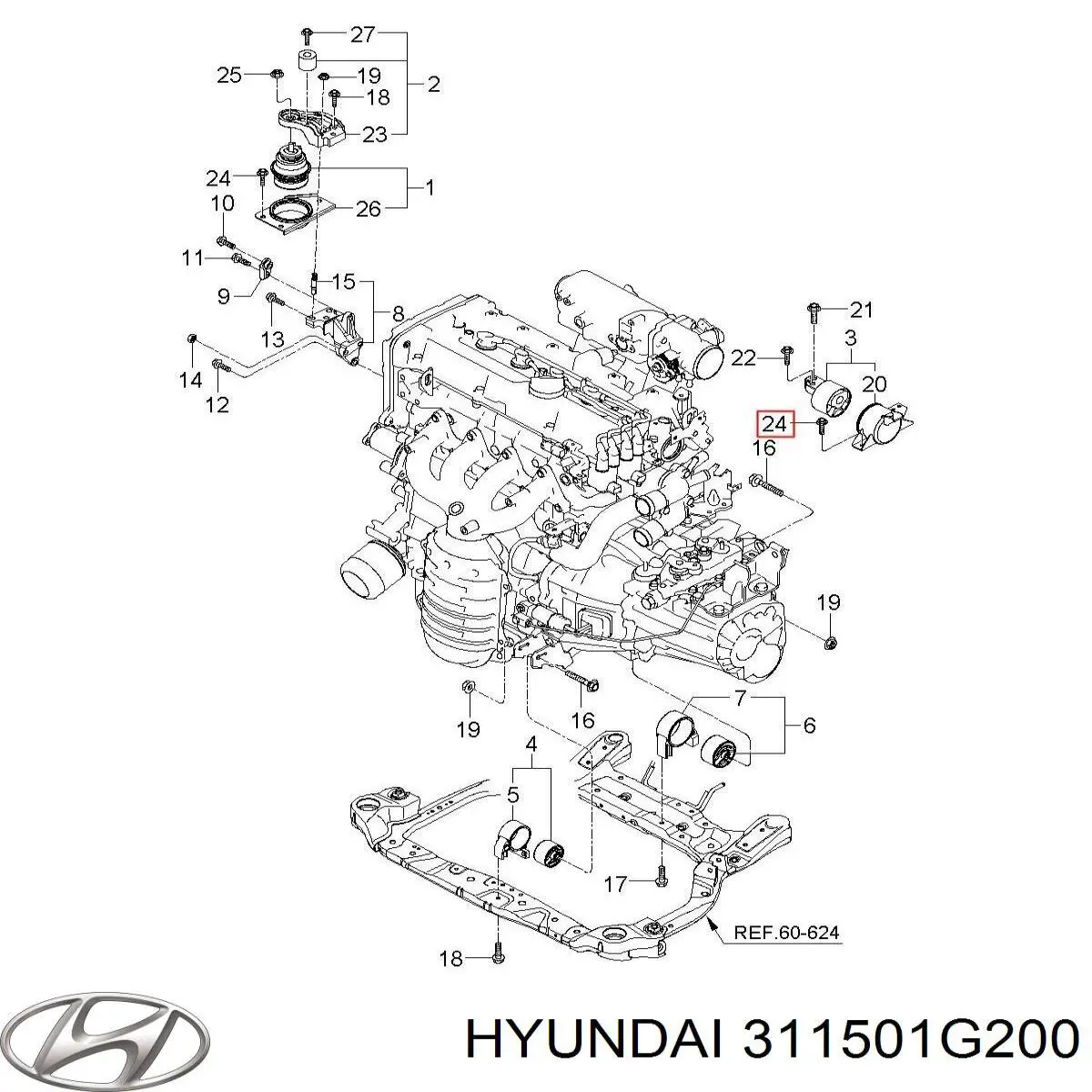 Comprar 311501G200 Hyundai/Kia Depósito de gasolina