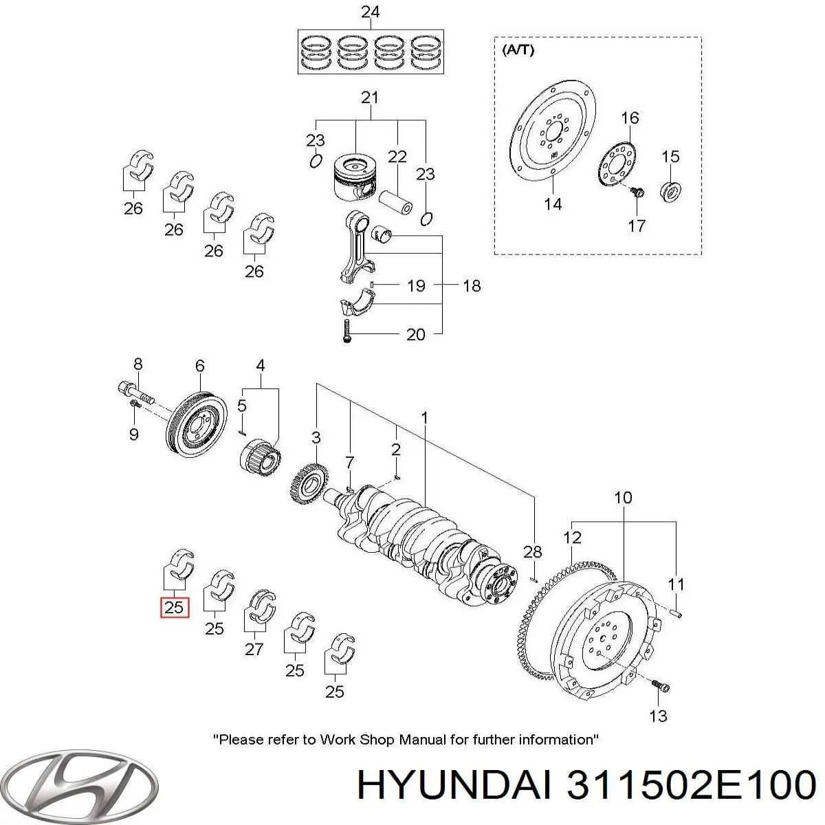 311502E100 Hyundai/Kia