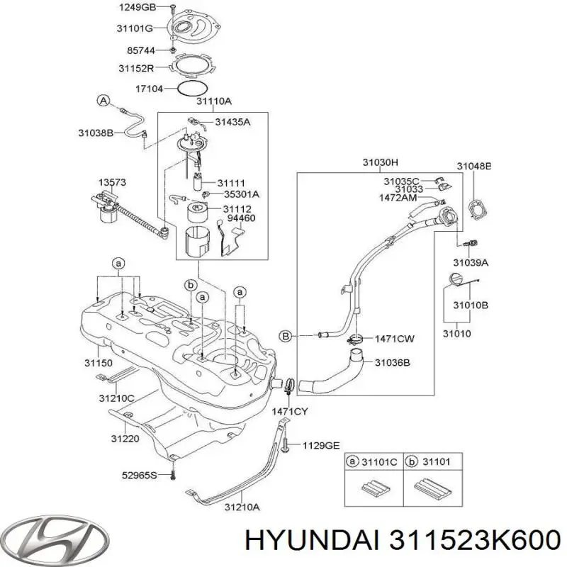 311523K600 Hyundai/Kia