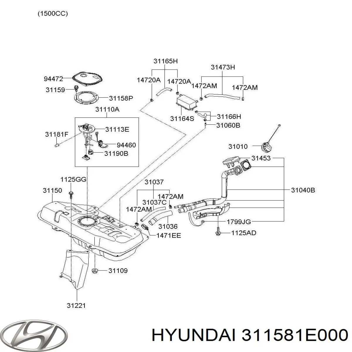 311581E000 Hyundai/Kia