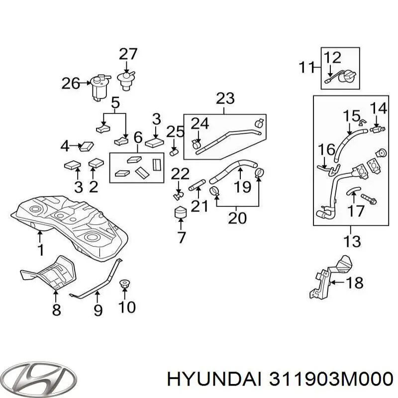 311903M000 Hyundai/Kia