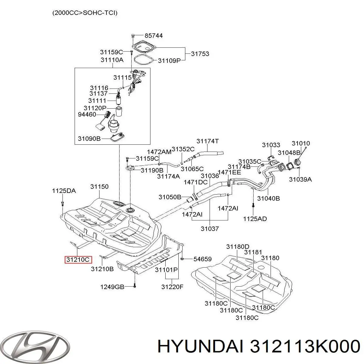 312113K000 Hyundai/Kia