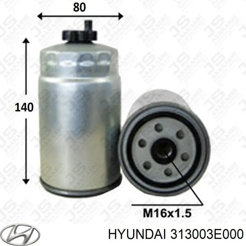 313003E000 Hyundai/Kia filtro combustible