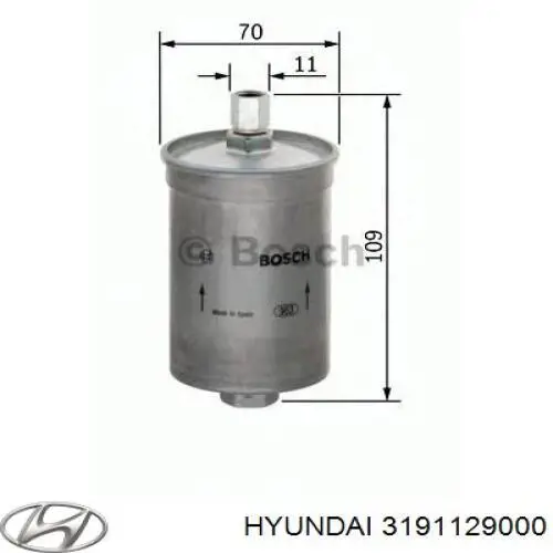 3191129000 Hyundai/Kia Filtro de gasolina