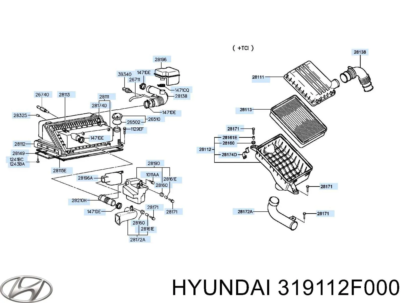 Filtro combustible Hyundai/Kia 319112F000 precio, desde 27,65 EUR