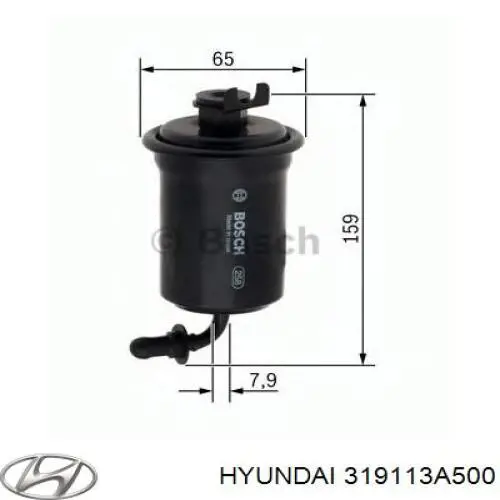 319113A500 Hyundai/Kia Filtro de gasolina