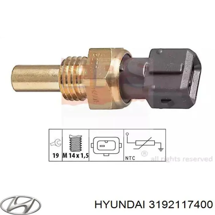 3192117400 Hyundai/Kia filtro combustible
