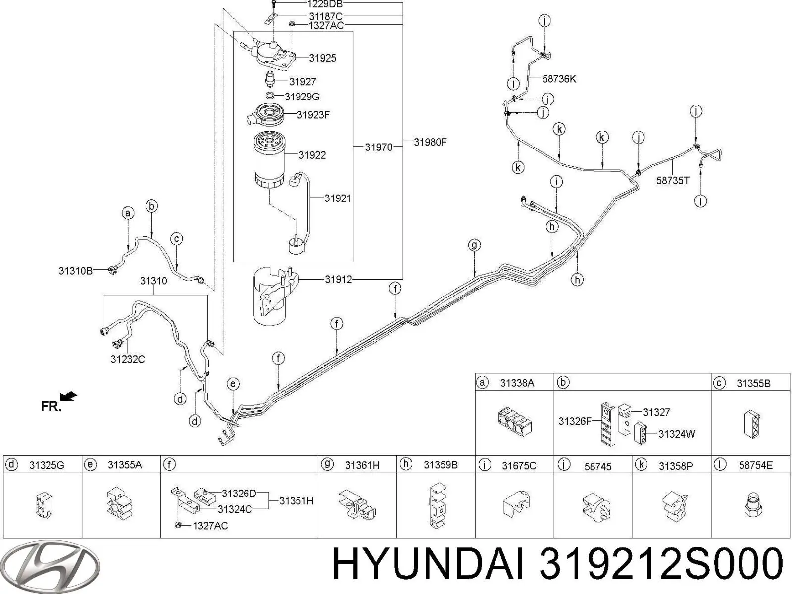 Sensor de nivel de agua del filtro de combustible Hyundai/Kia 319212S000 precio, desde 62,33 EUR
