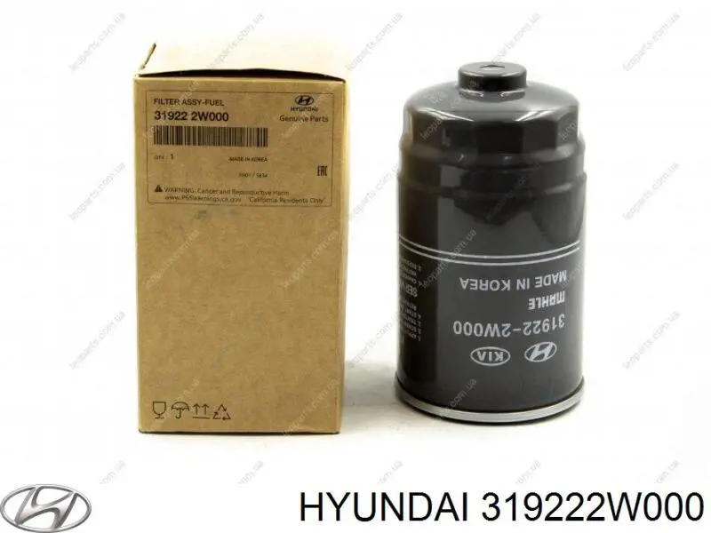 Filtro de gasoil Hyundai/Kia 319222W000