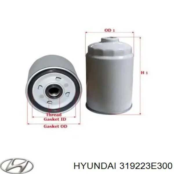 Filtro de combustible 319223E300 Hyundai/Kia
