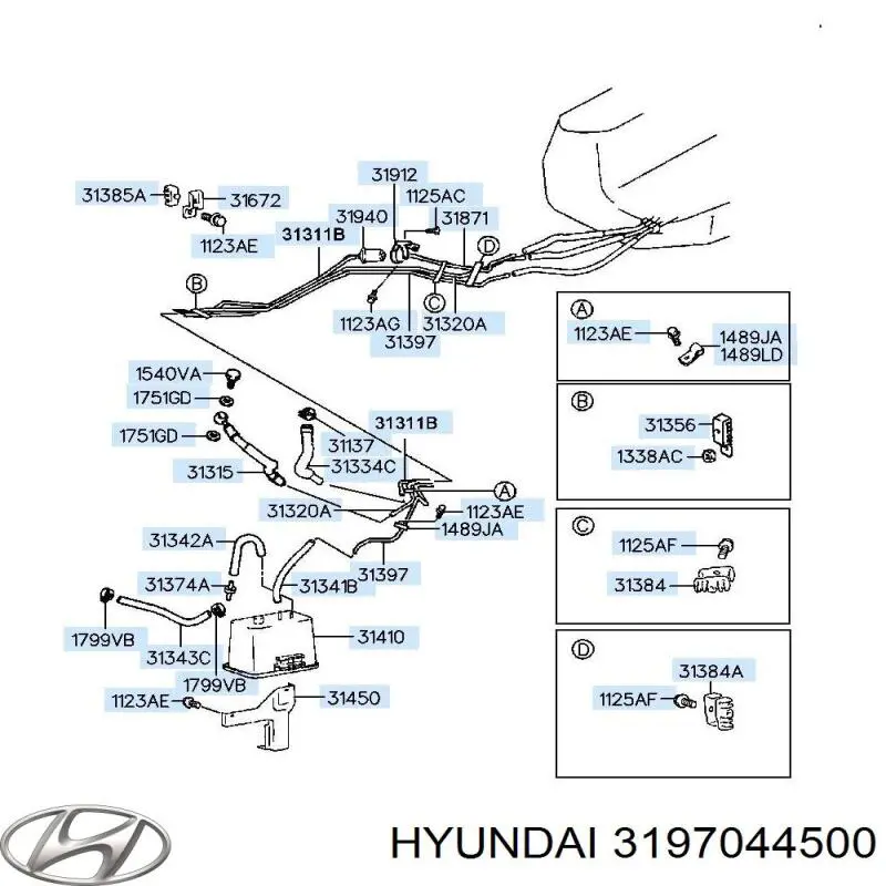 Comprar 3197044500 Hyundai/Kia Filtro diesel