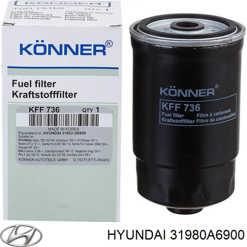 Comprar 31980A6900 Hyundai/Kia Filtro diesel
