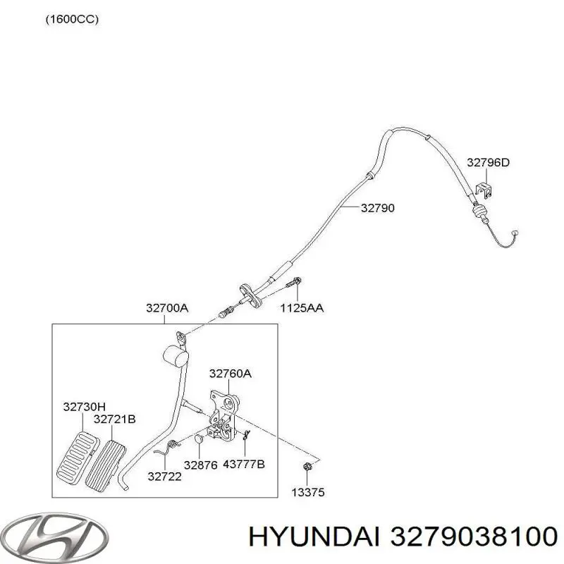 Potenciómetro pedal acelerador Hyundai Sonata IV sedán (EF) (1998 - 2001) precio, desde 54,18 EUR