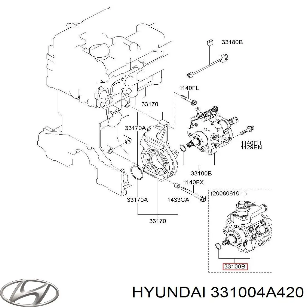 Bomba inyectora 331004A420 Hyundai/Kia