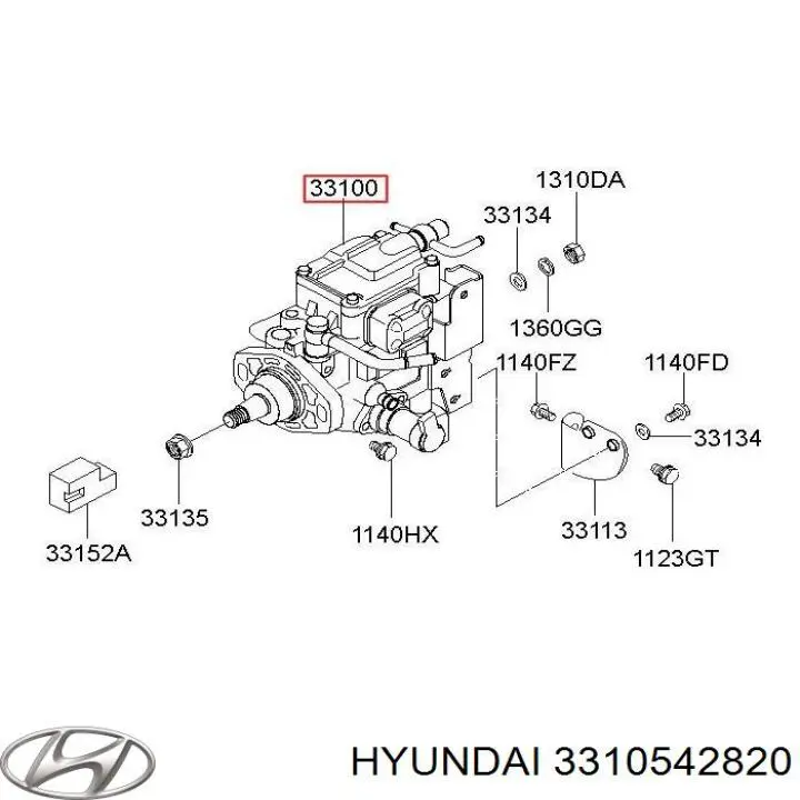 Bomba de alta presión para Hyundai H100 
