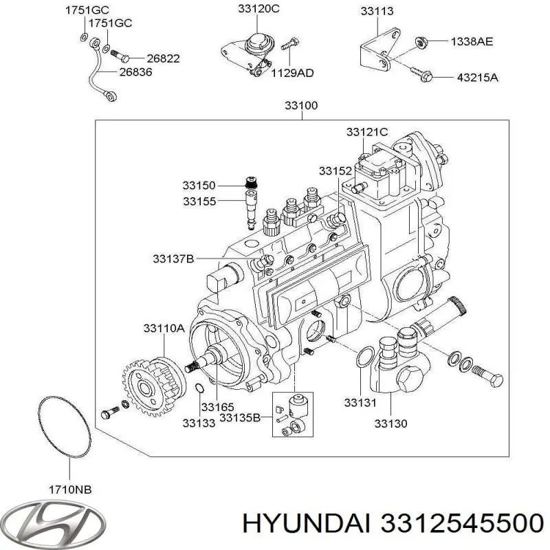 3312545500 Hyundai/Kia