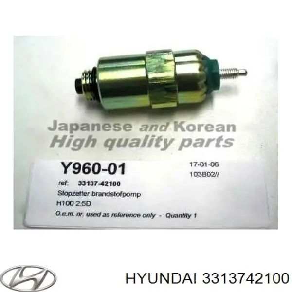 Válvula de corte de combustible de la bomba de inyección Hyundai/Kia 3313742100 precio, desde 167,06 EUR