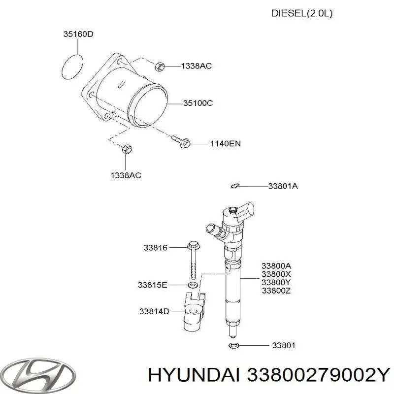 Comprar 33800279002Y Hyundai/Kia Inyector