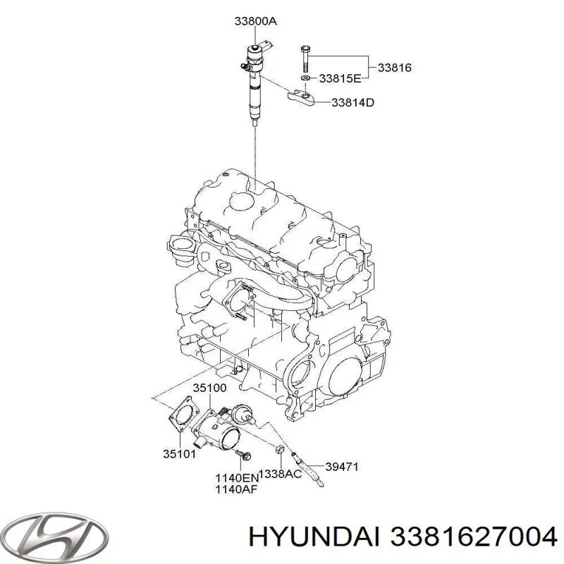 Tornillo de fijación del inyector Hyundai/Kia 3381627004 precio, desde 8,91 EUR