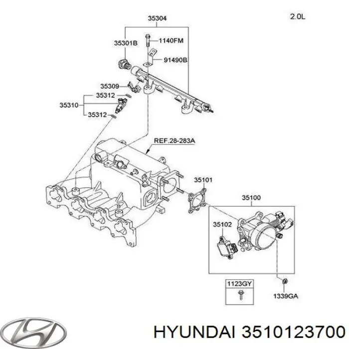 Comprar Junta cuerpo mariposa Hyundai Tucson I JM