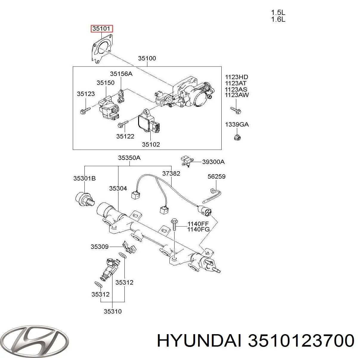 Junta cuerpo mariposa Hyundai Tucson 1 JM