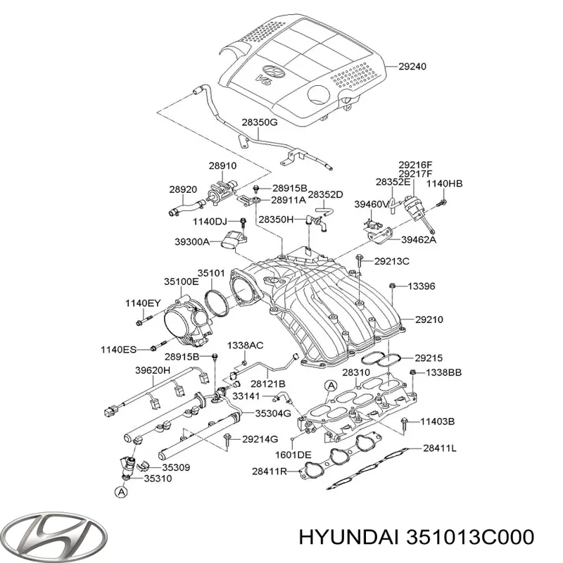Sello de mariposa Hyundai/Kia 351013C000 precio, desde 15,94 EUR