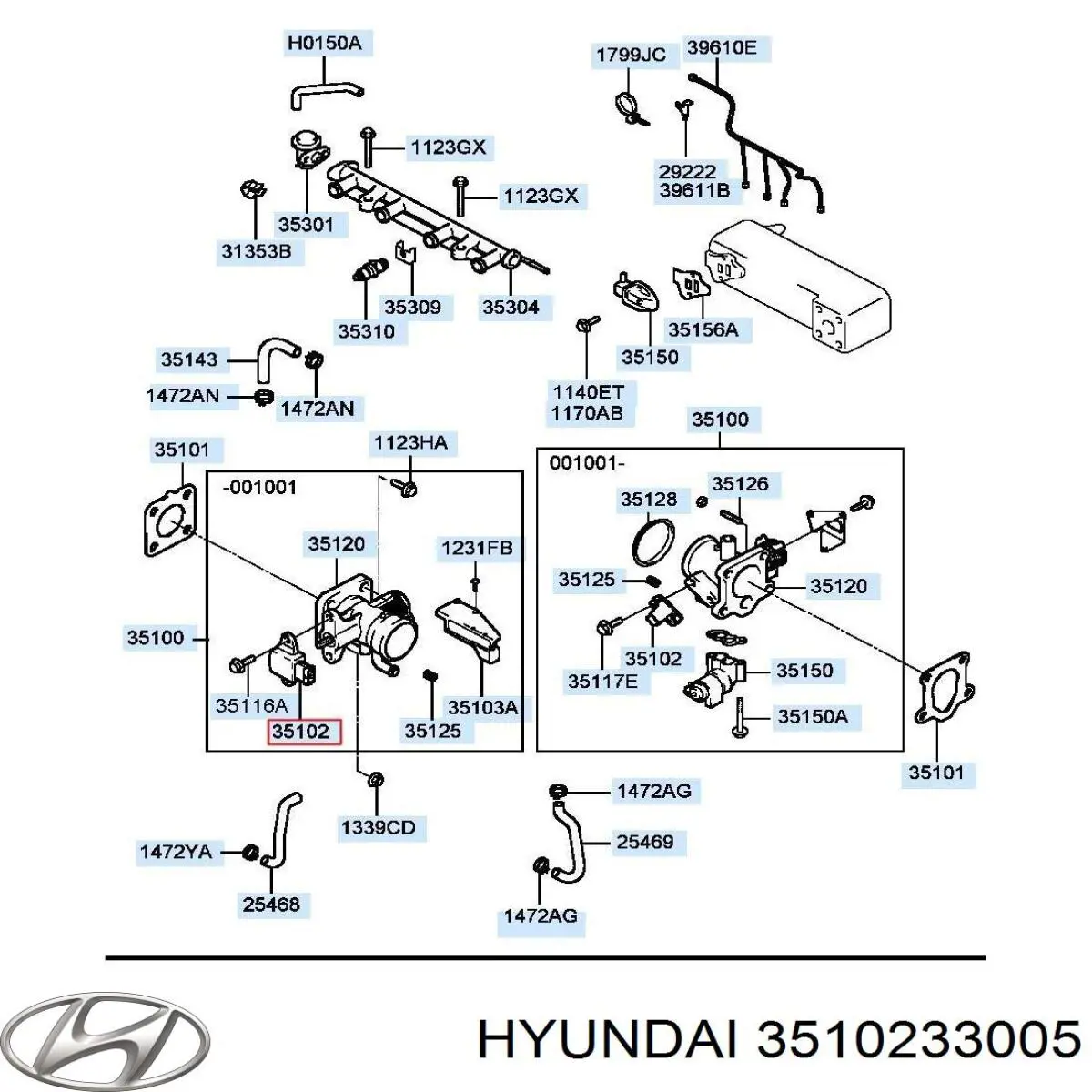 Comprar 3510233005 Hyundai/Kia Sensor tps