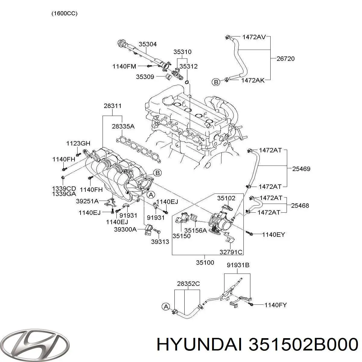 Válvula de mando de ralentí Hyundai/Kia 351502B000 precio, desde 101,66 EUR