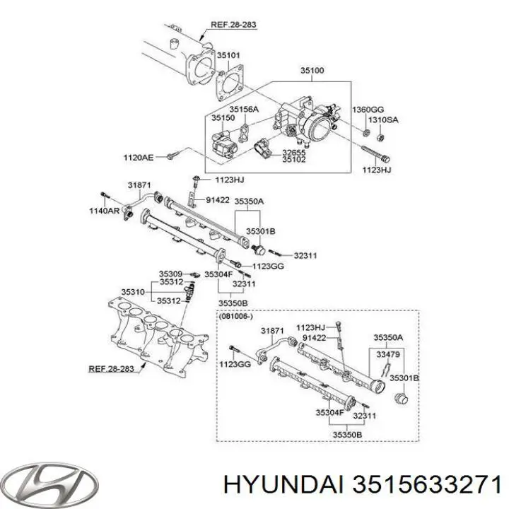 Junta de válvula de ralentí (regulador) Hyundai/Kia 3515633271 precio, desde 4,72 EUR