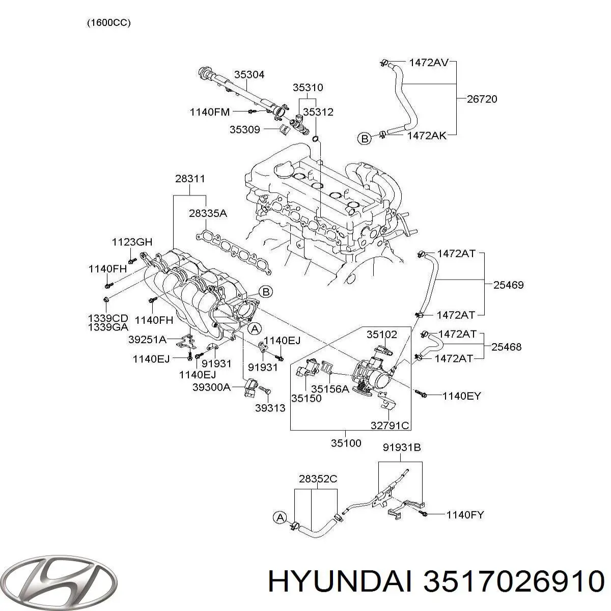 Sensor TPS 6539215 Ford
