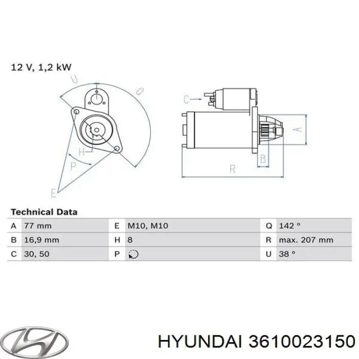 Comprar 3610023150 Hyundai/Kia Motores de arranque