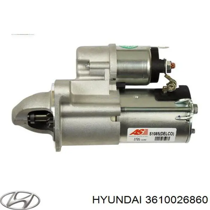 Motor de arranque 3610026860 Hyundai/Kia