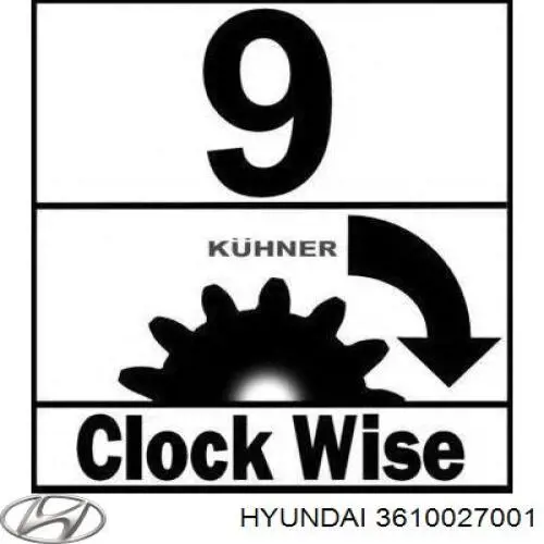 Burro de arranque  Hyundai/Kia 3610027001 precio, desde 55,58 EUR