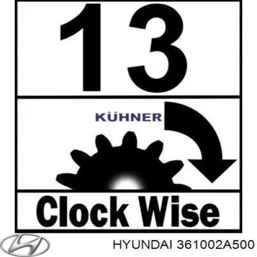 361002A500 Hyundai/Kia Arranque motores