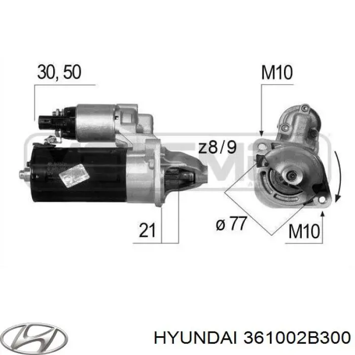 Burro de arranque  Hyundai/Kia 361002B300 precio, desde 88,57 EUR
