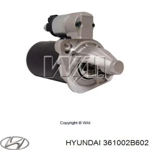 Comprar 361002B602 Hyundai/Kia Motores de arranque