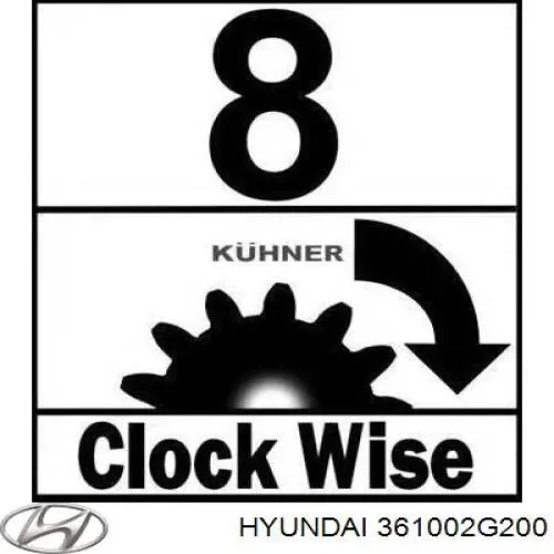 Motor de arranque 361002G200 Hyundai/Kia