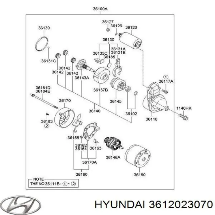 Interruptor magnético estárter Hyundai/Kia 3612023070 precio, desde 31,73 EUR